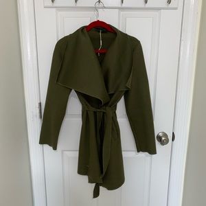 Green Wrap Coat